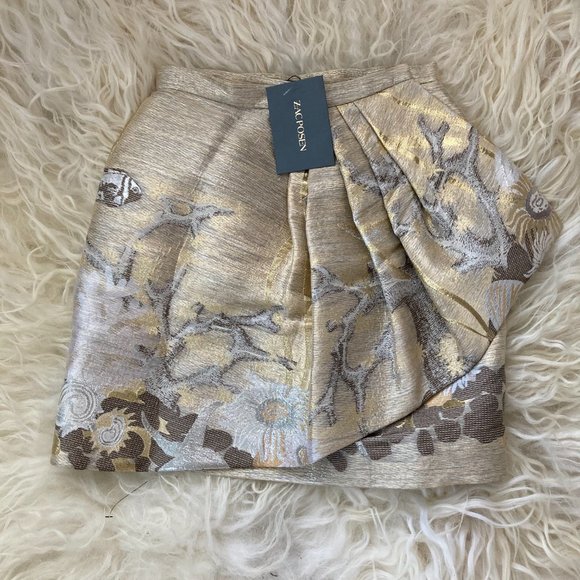 ZAC POSEN Ester Underwater Printed Knee-Length Skirt - Picture 3 of 15